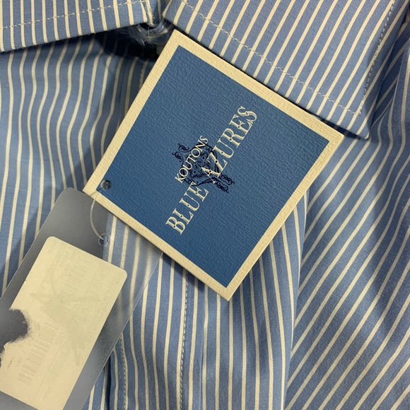 Koutons Blue Azures Long Sleeve Button Down - Picture 4 of 5